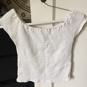 Brandy Melville white crop top